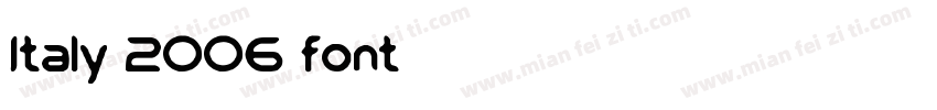 Italy 2006 font字体转换